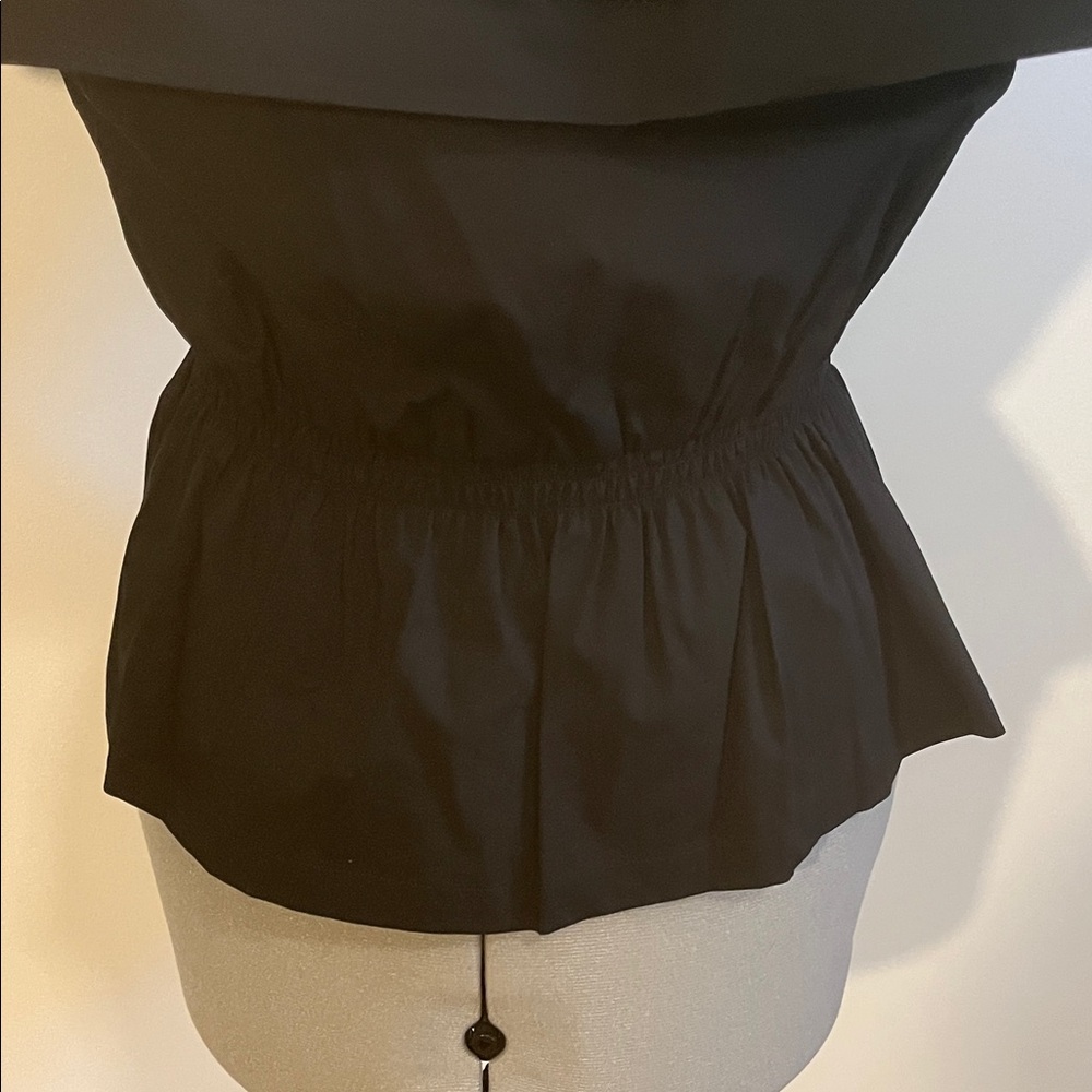 Donna Karan Black Ruffled Blouse - Picture 4 of 5
